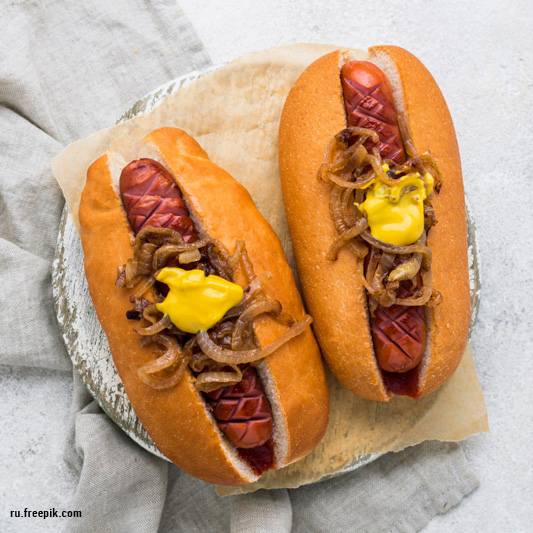 Сосиски Hot Dog, 6-9г/кг Сосиски Hot Dog, 6-9г/кг